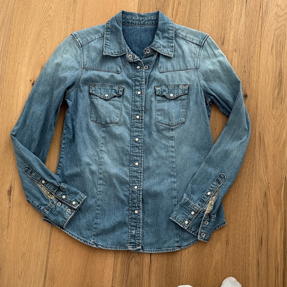 Denim Button Down Shirt